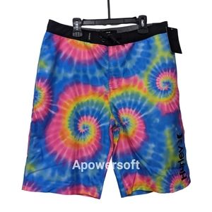 Hurley Rainbow Tie Dye / LGBTQIA2S+ Pride Shorts  🌈